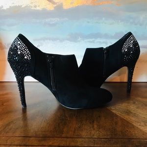 ALDO Ankle Booties with Rhinestone Heel Size 10